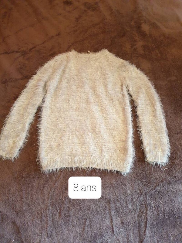 Pull chenille fille 8 ans