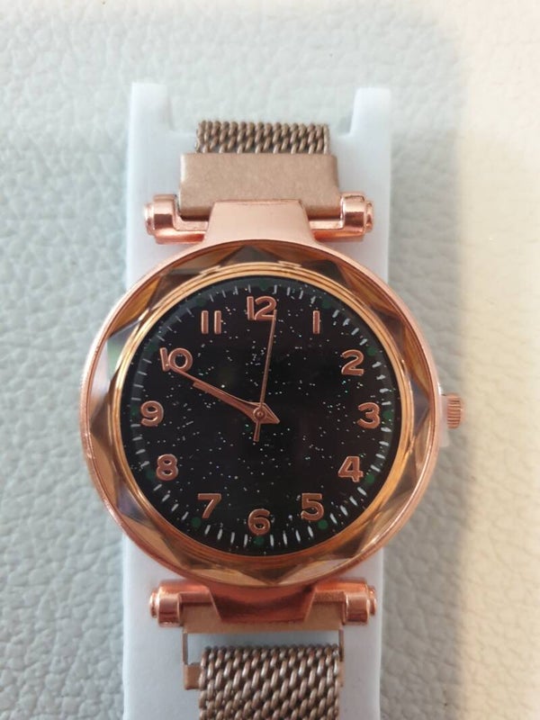 Montre magnétique rose gold