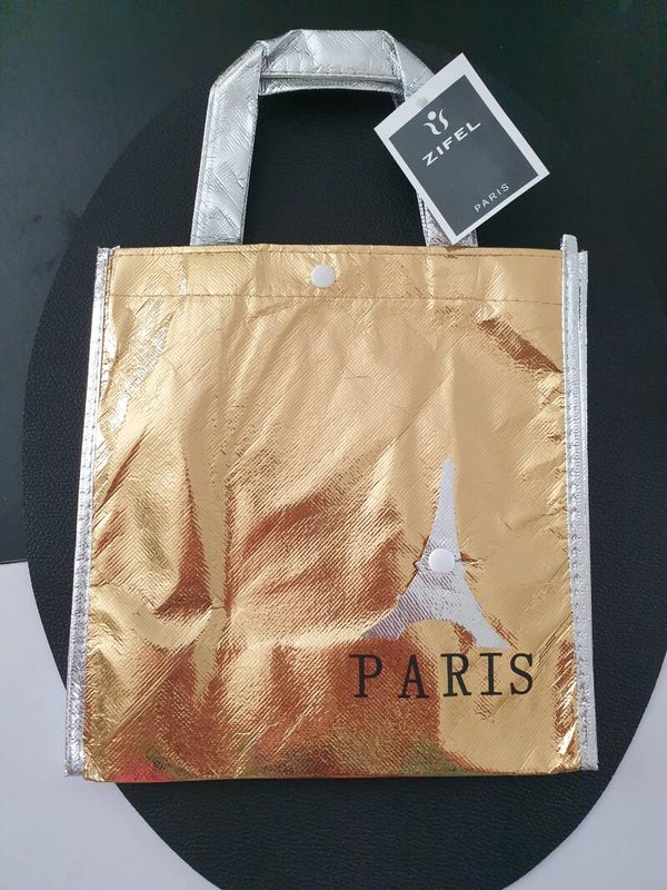 Sac isotherme doré et argenté