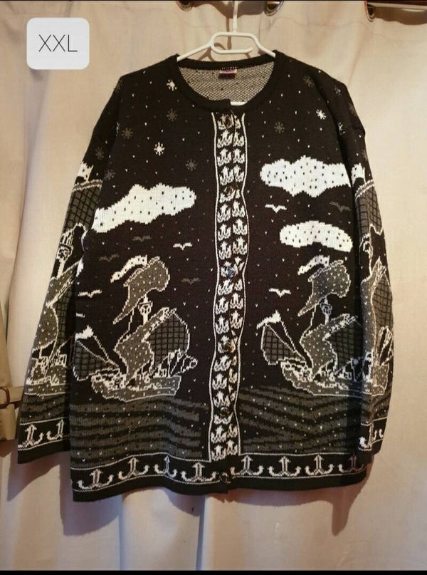 Gilet noir et blanc