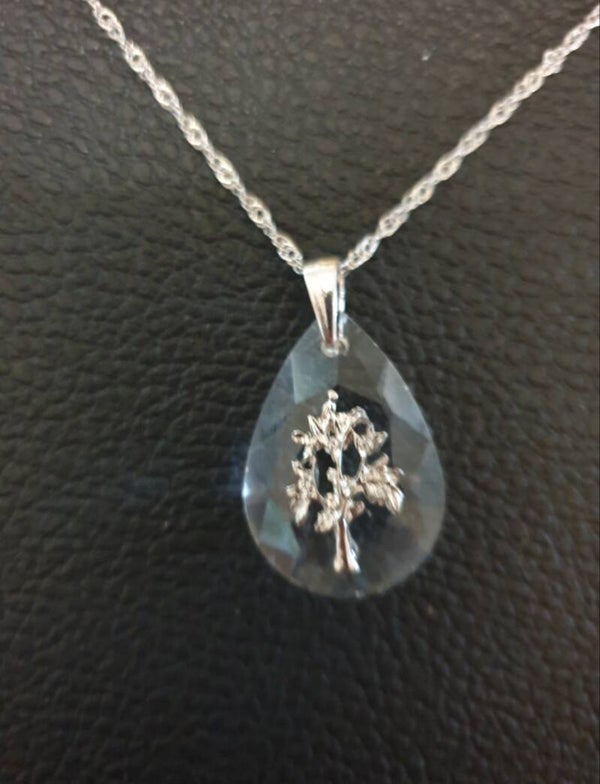 Collier arbre de vie argenté