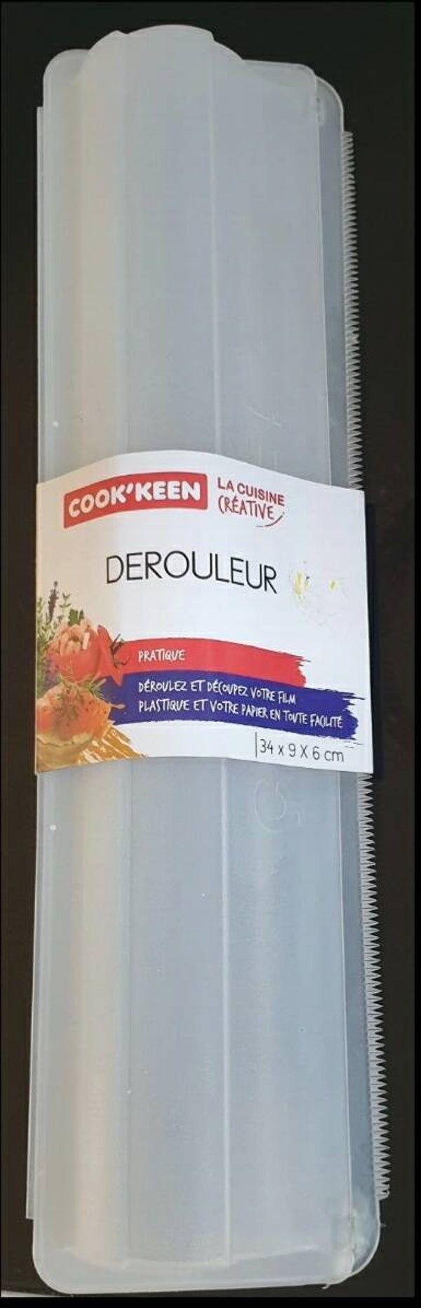 Dévidoir pour aluminium, film plastique transparent