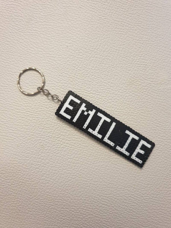 Porte-clés personnalisables perles hama