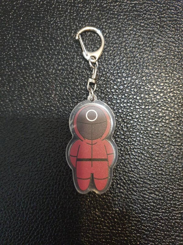 Porte-clés Squid game rond