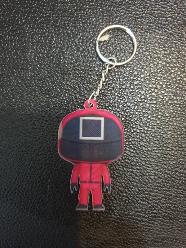 Porte-clés Squid game carré grand