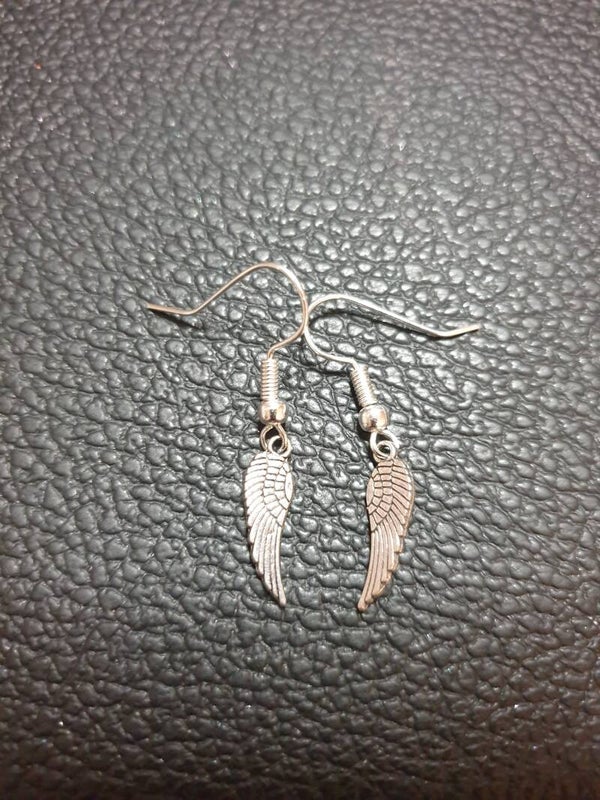 Boucles d'oreilles Ailes d'anges fait main