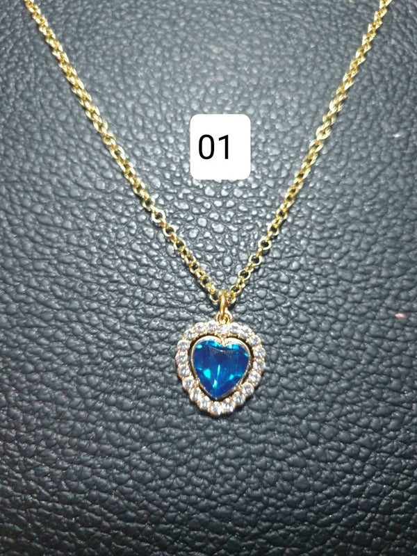 Collier fantaisie "Coeur" 01