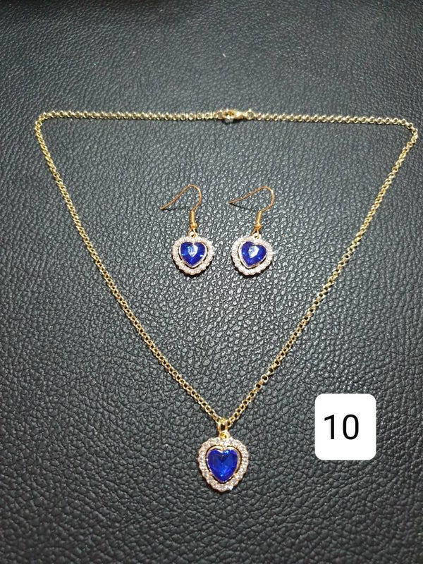 Parure coeur 10
