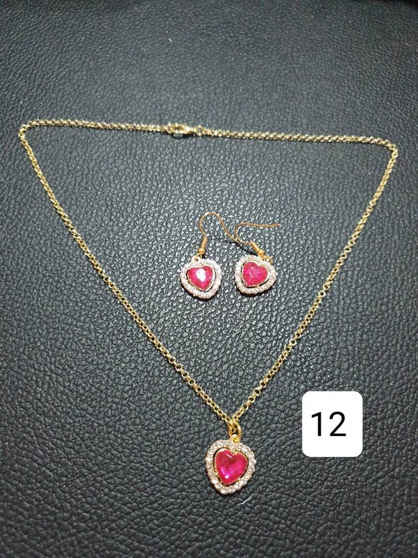 Parure coeur 12
