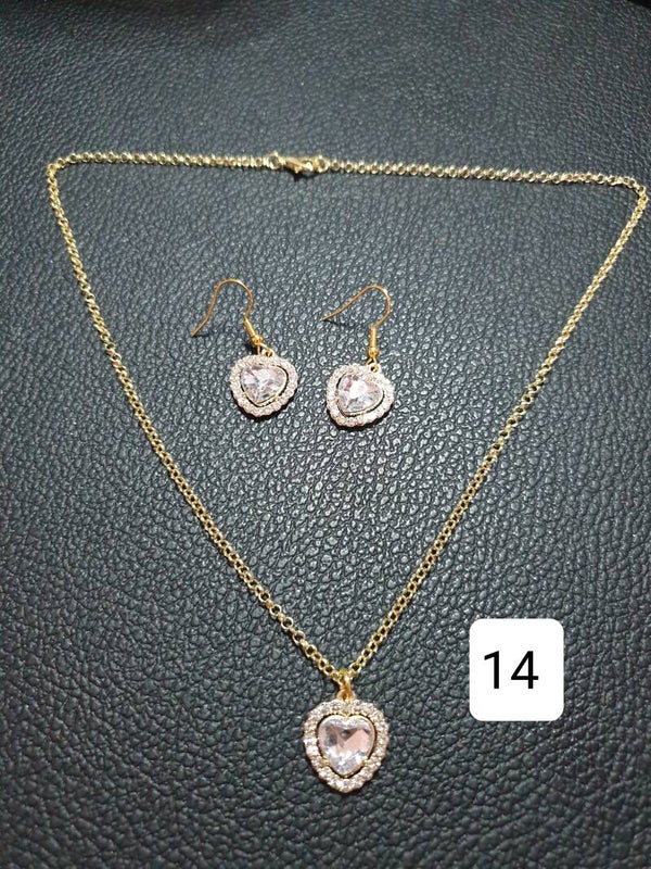 Parure coeur 14