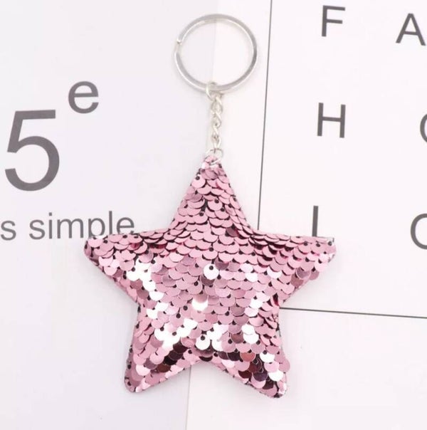 Sequins étoile rose clair