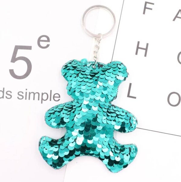 Sequin ourson vert