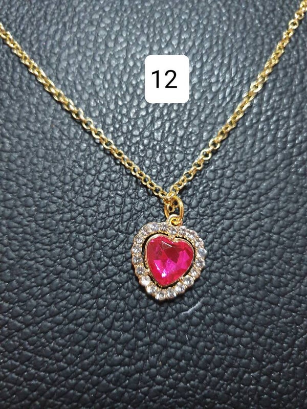 Collier coeur 12