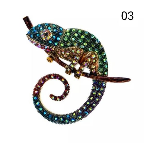 Broche "Caméléon" 03