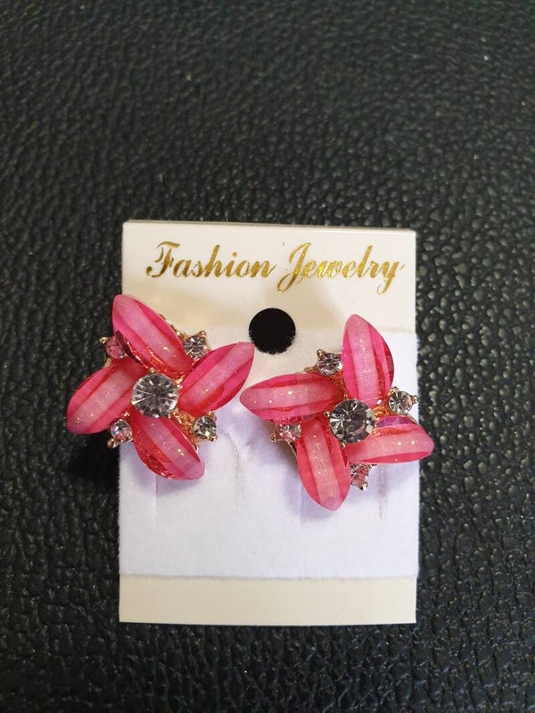 Boucles d'oreilles rose