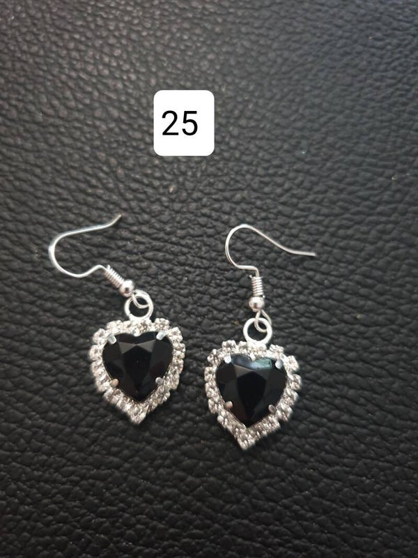 Boucles d'oreilles fantaisie "Coeur" 25