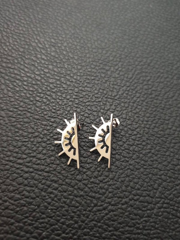 Boucles d'oreilles demi-soleil