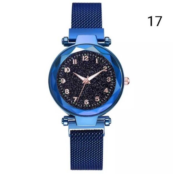 Montre bracelet magnétique  bleue
