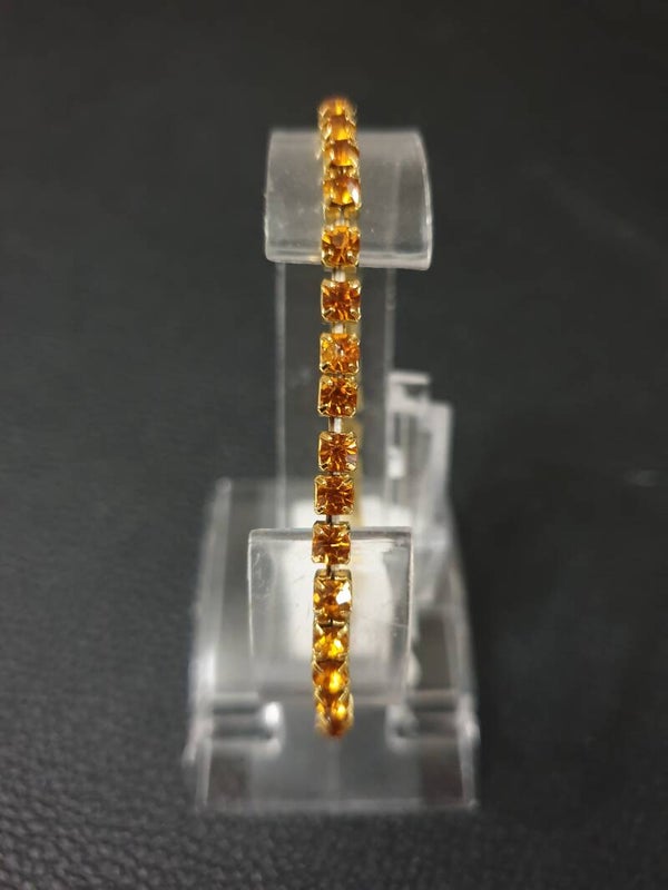 Bracelet fantaisie extensible doré