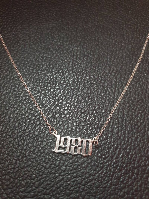 Collier 1980 argenté