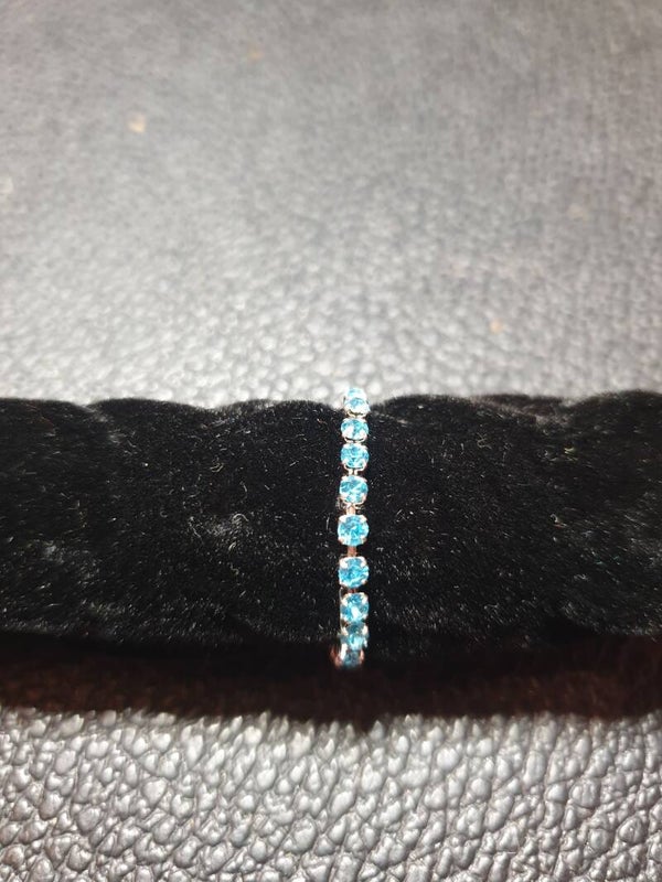 Bague extensible bleue