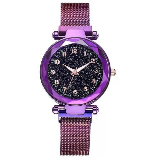Montre bracelet magnétique  violette