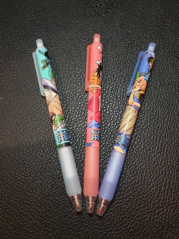 Lot de 3 stylos "One Piece"