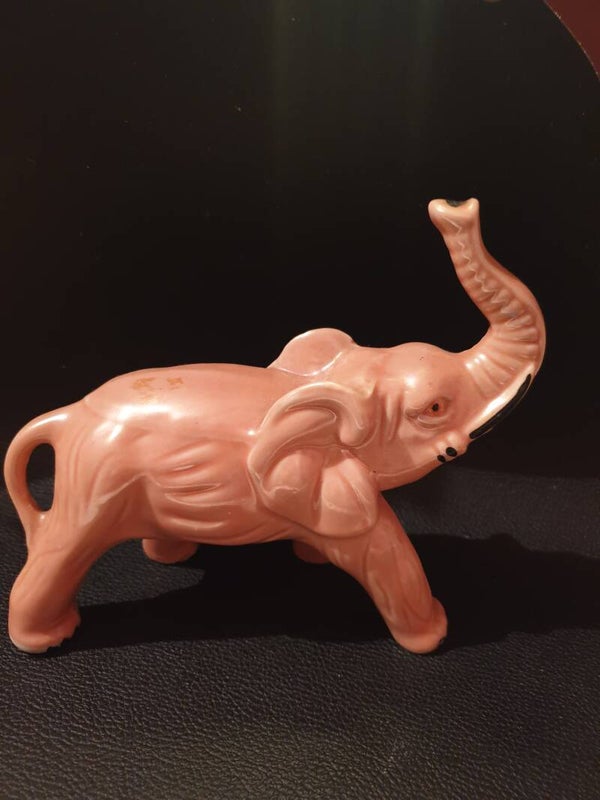 Éléphant en céramique vintage