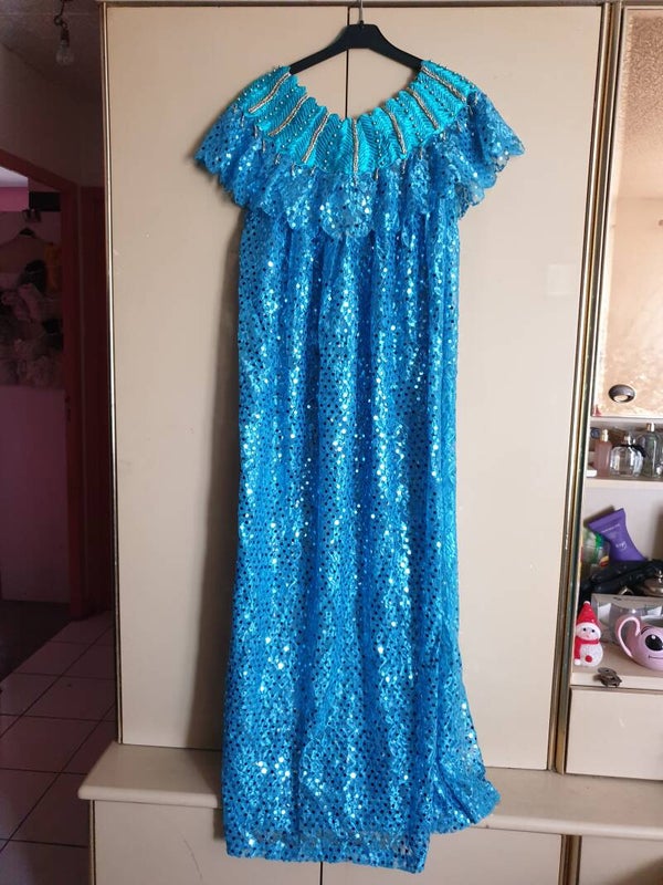 Robe orientale turquoise