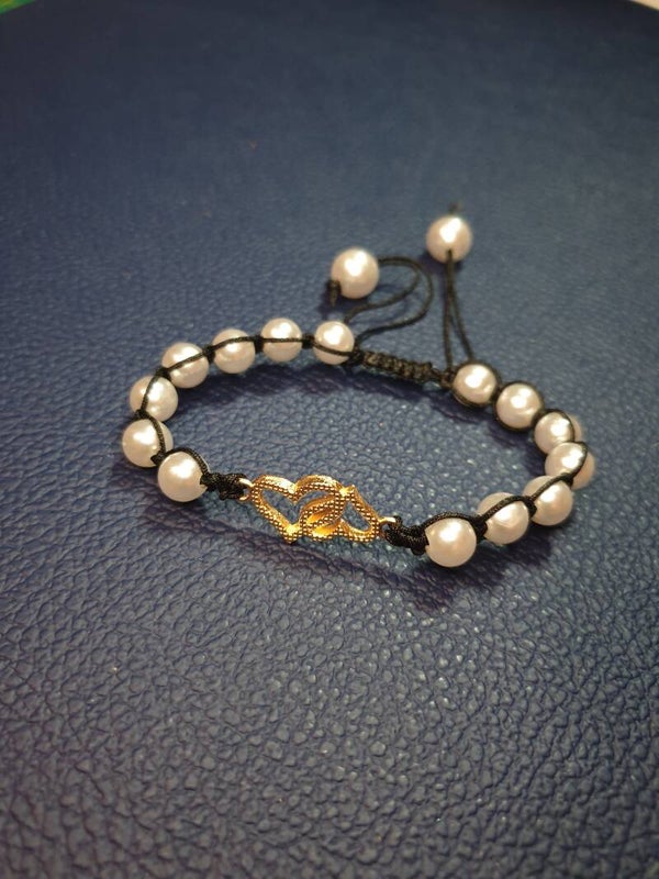 Bracelet coeur et perles