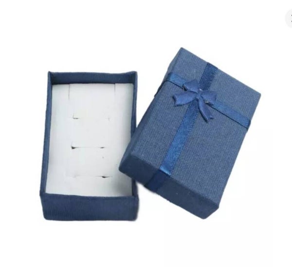 Boîte cadeau 5x8 cm bleu marine