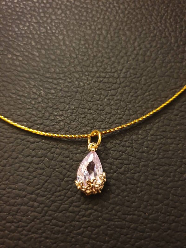 Collier "Diamant" 00 cordon doré