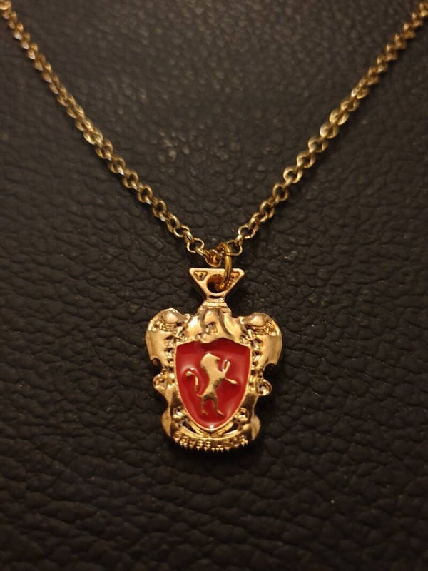 Collier fantaisie "Harry Potter" rouge