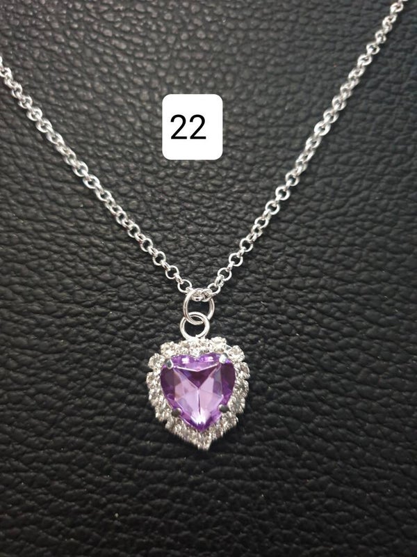 Collier fantaisie "Cœur" 22