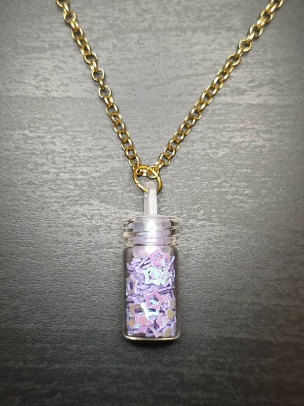 Collier fantaisie "Fiole" 1.2