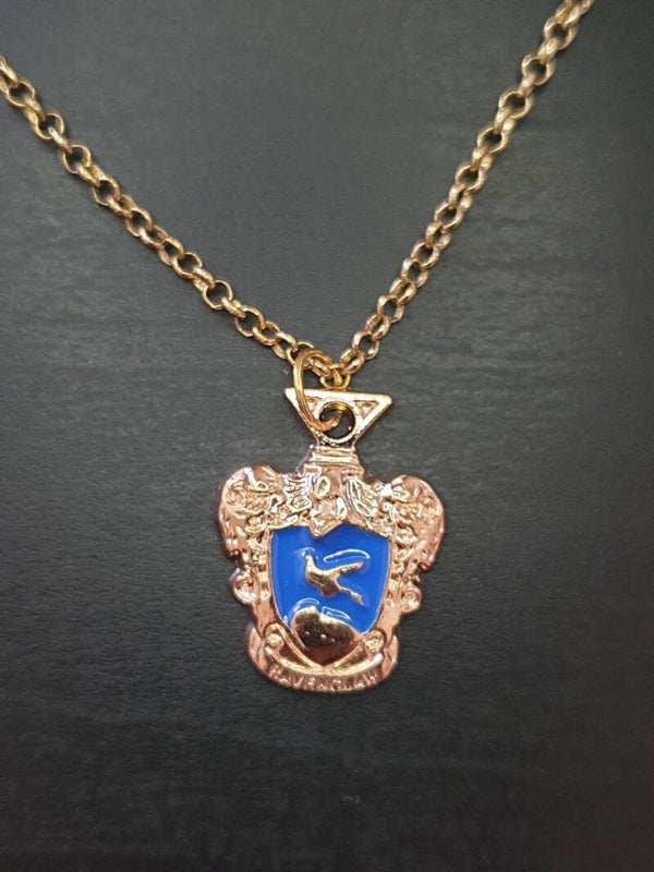 Collier fantaisie "Harry Potter" bleu