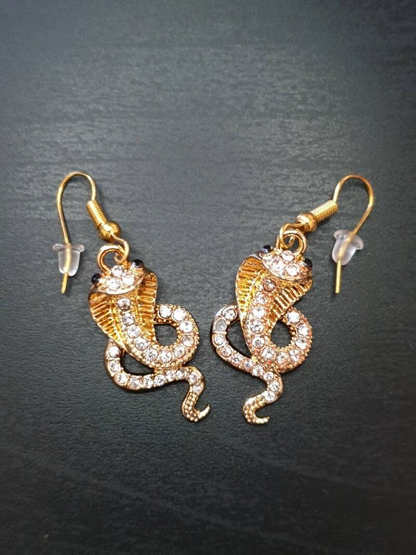 Boucles d'oreilles fantaisie "Cobra"