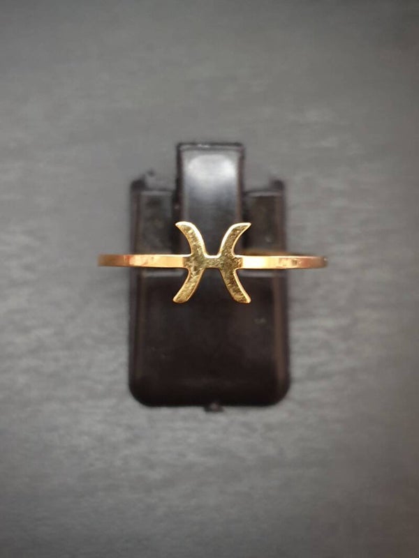 Bague "Kabyle" en acier inoxydable dorée