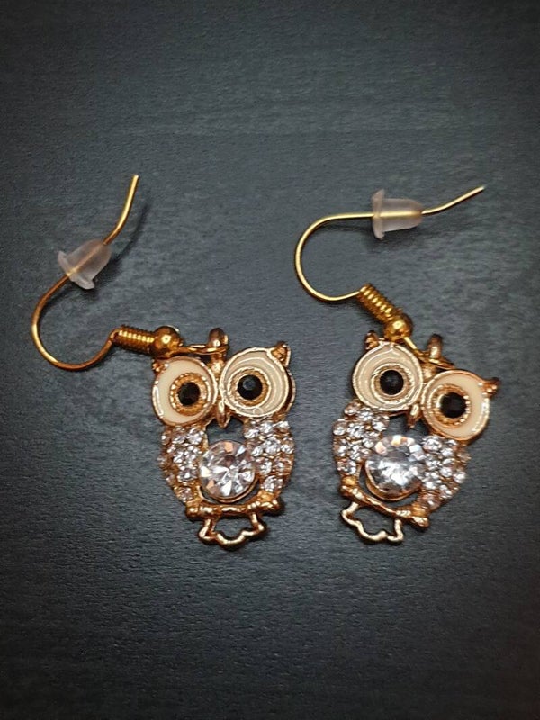 Boucles d'oreilles fantaisie "Chouette"