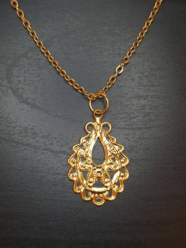 Collier fantaisie filigrane 01