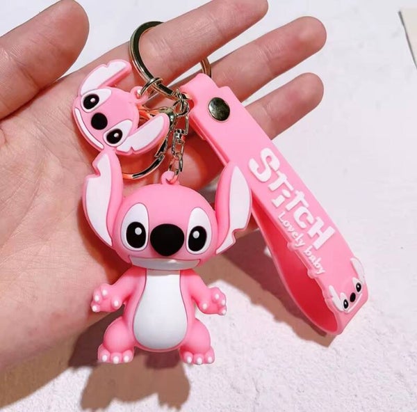 Porte-clés Lilo et Stitch rose