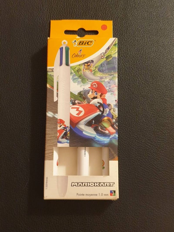 Lot de 3 stylos Bic 4 couleurs "Mario"