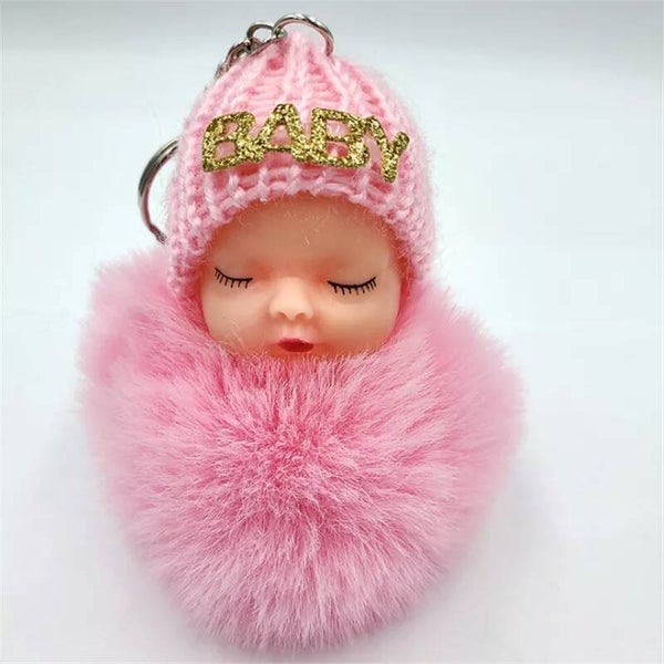 Porte-clés "Bébé" rose