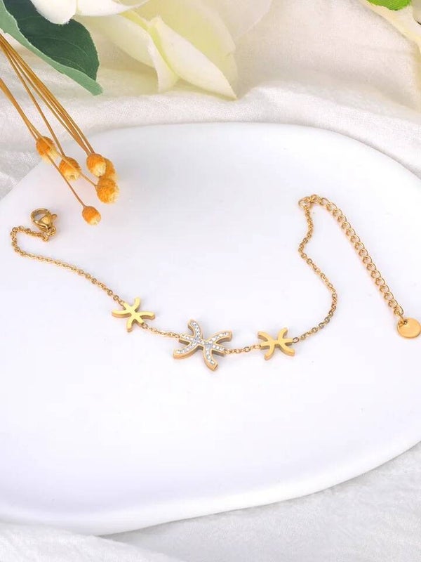 Bracelet Kabyle doré en acier inoxydable