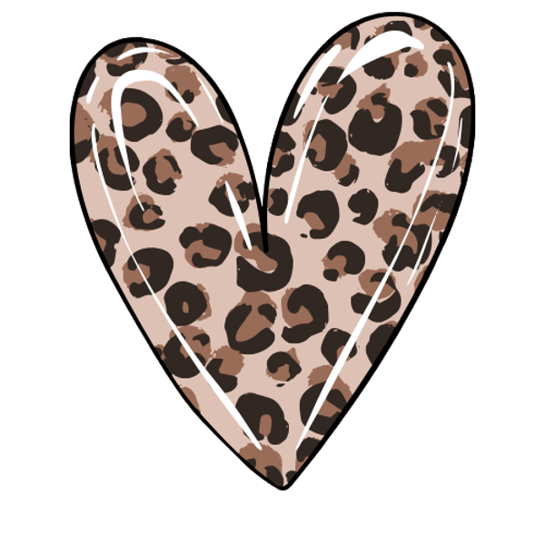 ☆Custype☆Heart Design Kit Leopard Heart #2404 | cortney warren art