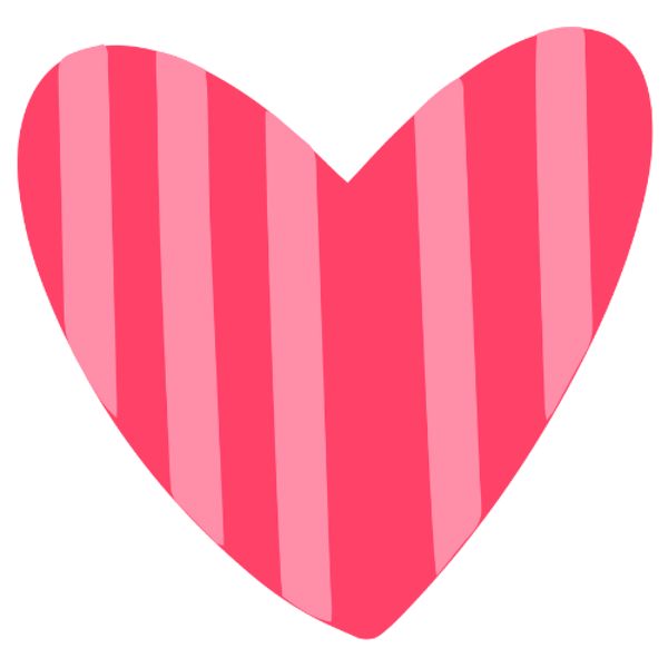 Striped Heart #2401