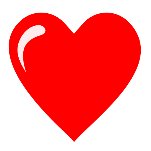 Custom Color Solid Heart #2402