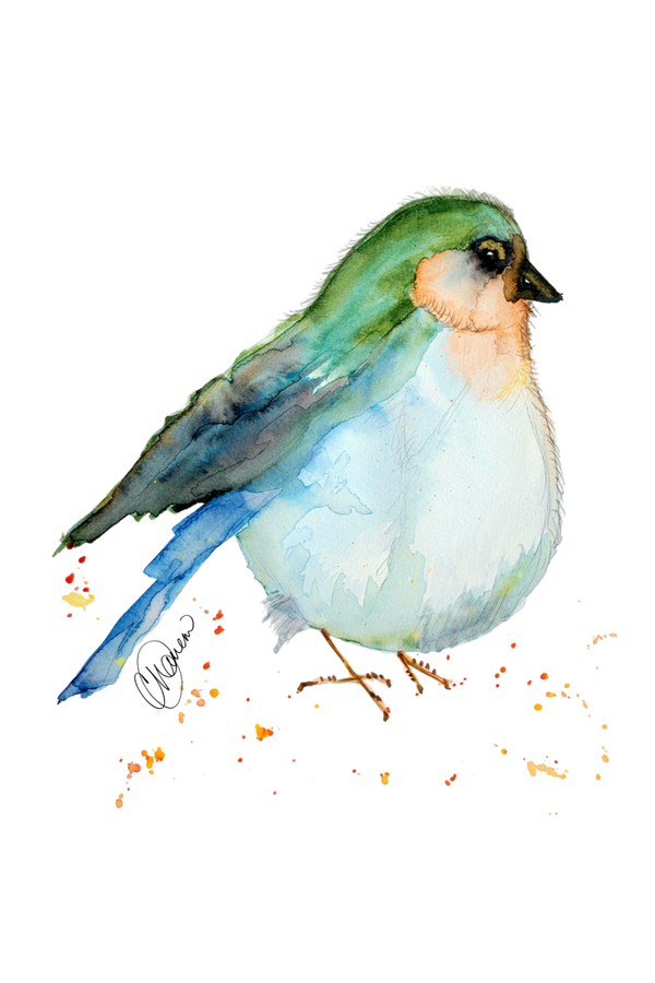 Fat + Happy 5x7  Print