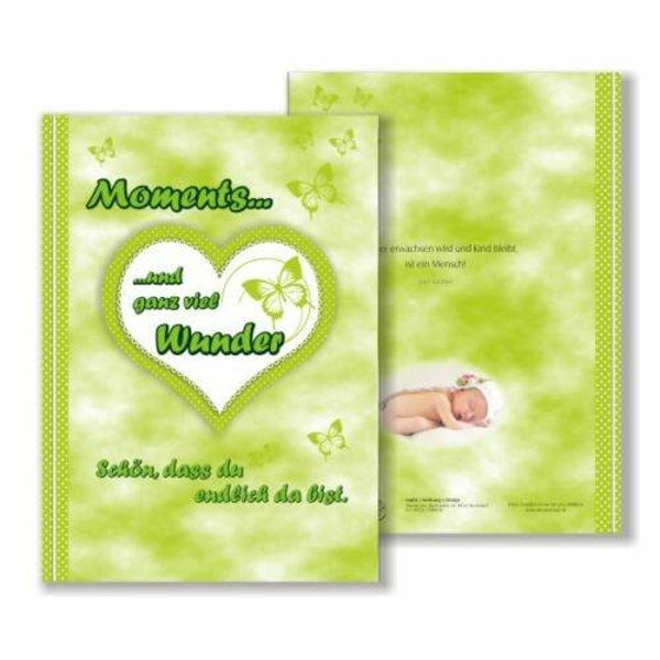 Babytagebuch, DIN A4, 48 süße bunte Seiten zum Beschriften, Hardcover