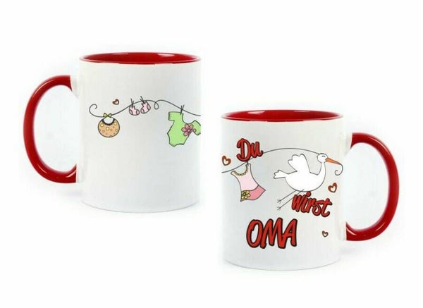 Tasse, Kaffeepott, Kaffeetasse "Du wirst Oma" ideal zum Verschenken